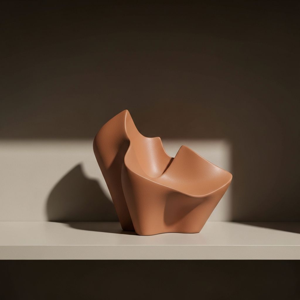 Modernes keramisches Kunstobjekt