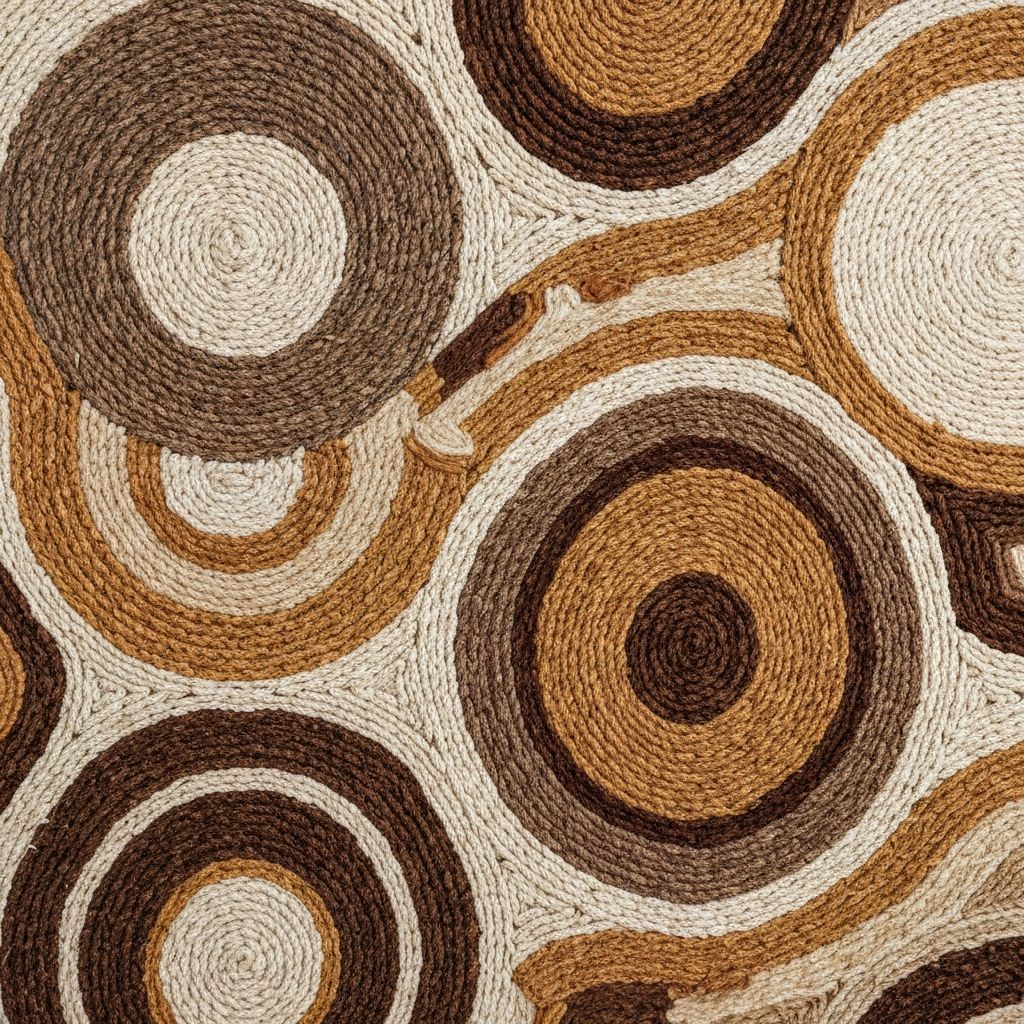 Gewebter Wandbehang mit Strukturmuster